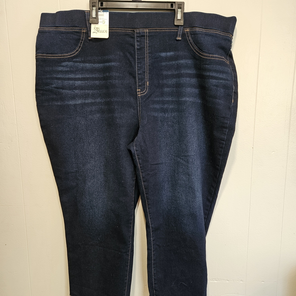 Terra & Sky Dark Indigo Capri Jeans